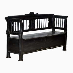 Panca antica in pino, inizio XX secolo