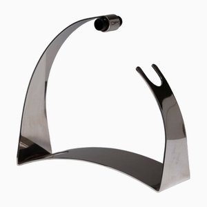 Metal and Wood Bottle Holder, 1960s