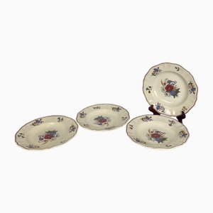 Agreste Suppenteller von Sarreguemines, 1920er/1950er, 4er Set