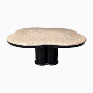 Vintage Clover-Shaped Granite Coffee Table, 1970s
