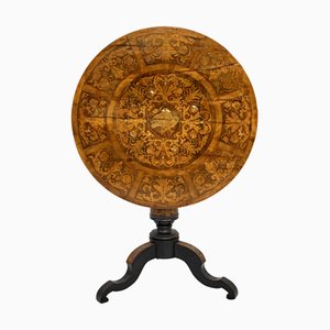 19th Century Dutch Round Inlaid Folding Table
