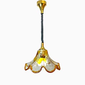 Lampe à Suspension Tulipe en Verre de Murano dans le style de Carlo Nason, 1960s