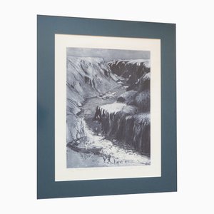 Wolfgang Werkmeister, Hafralonsö Island Aquatint, 1988, Etching