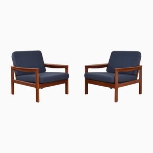 Fauteuils Mid-Century en Teck par Arne Vodder pour Komfort, Danemark, 1960s, Set de 2