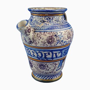 Renaissance Ceramic Pharmacy Jar, Italy, Late 1600s