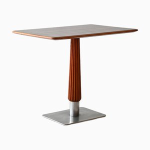 Mahagoni Bartisch mit Stahlgestell, 1930er