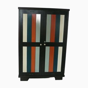 Kleiderschrank mit Zwei Türen aus Nussholz & Tannenholz, 1930er