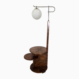 Art Deco Floor Lamp in Wood