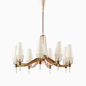 Mid-Century Modern Italian Chandelier in attributed to Arredoluce, 1950s