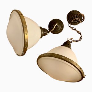 Jugendstil Deckenlampen von Bag Turgi, 1890er, 2er Set