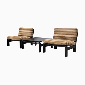 Set da salotto con tavolino da caffè di Carl Straub, Germania, anni '70, set di 3