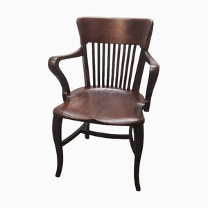 Arts & Crafts Style Oak Desk Chair as1112a247 / 900a