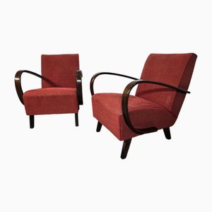 Set of Vintage Lounge Chairs by Jindrich Halabala, 1940s
