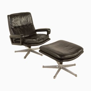 Vintage Sessel mit Ottomane von André Vandenbrouck für Strassle Modell King, 1960er, 2er Set