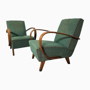 Vintage Sessel von Jindrich Halabala, 1940er, 2er Set