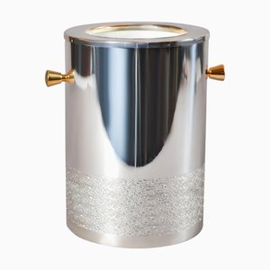 Hollywood Regency Wine Cooler with Gilded Handles, 1980s