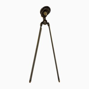 Art Deco Chiarini Brass Towel Holder, 1940s