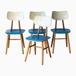 Vintage Dining Chairs from Ton, 1960s, Set of 4