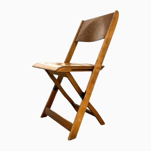 Modern Danish Folding Chair in Beech, 1950s