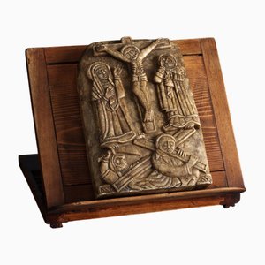 Christian Orthodox Alabaster Icon, 1920s-1940s, Stone