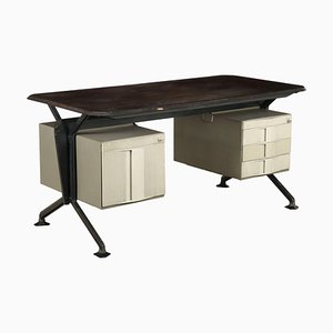 Vintage Writing Desk by Olivetti Arco for BBPR, 1970s