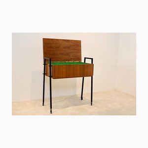 Dutch Teak Collectors Cabinet and Sewing Table