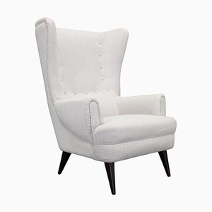 Vintage Wingback Chair, Czechoslovakia, 1960s