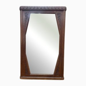 Art Deco Mirror in Oak
