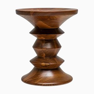 Sgabello Time Life in noce di Charles & Ray Eames per Herman Miller