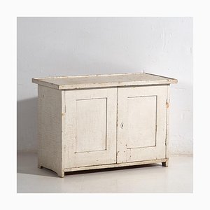 Kleines antikes weißes Buffet, 1900