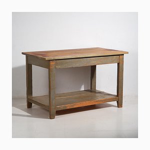 Table de Travail Vintage Vert Olive, 1920