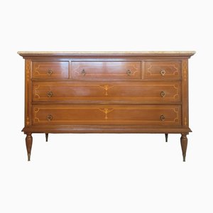 Commode Style Louis XVI avec Plateau en Marbre
