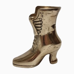 Bota vintage de latón, años 70