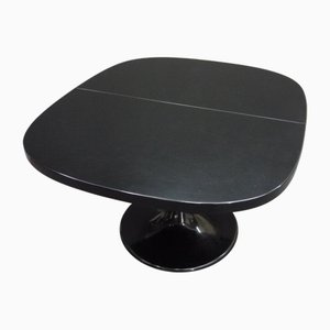 Mesa de comedor Tulip era espacial en negro, años 70