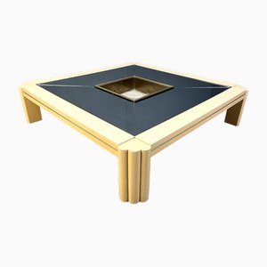 Vintage Lacquer Coffee Table by Alain Delon for Maison Jansen, 1970s