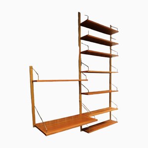 Wall-Mounted Shelving System in Teak by Poul Cadovius for Cado, Denmark, 1960s