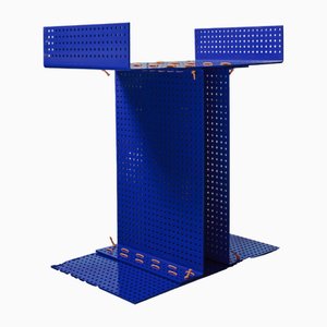 Lina Coffee Table in Lacquered Blue Steel by StudioNotte