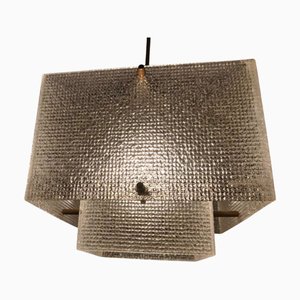 Mid-Century Brutalist Geometric Hanging Light