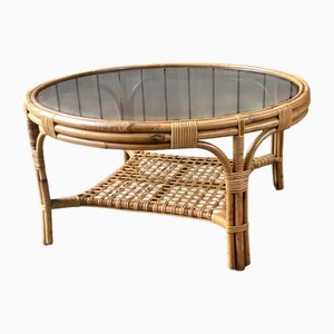 Rattan Coffee Table from Rohé Noordwolde, 1960