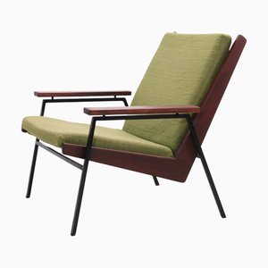 Poltrona Lotus in legno scuro di Rob Parry, anni '60
