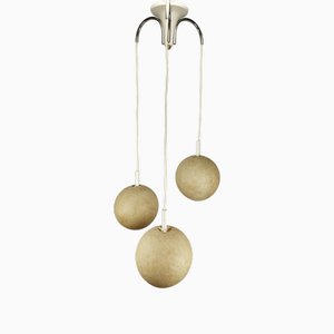 Mid-Century Modern Cascading Lamp with Fiberglass Shades, 1960s