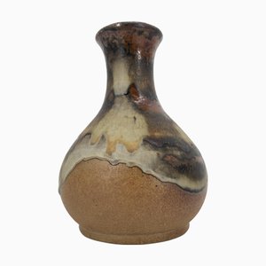 Vaso da studio modello 1918 in ceramica con smalto scorrevole di Axella, Danimarca, anni '60