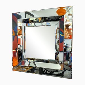 Minimalist Op-Art Mirror from Deknudt, Belgium, 1970s