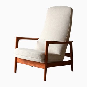 Fauteuil Scandinave en Teck par Alf Svensson pour Dux, 1960s