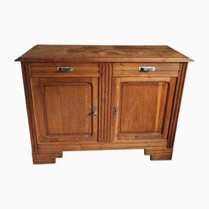 French Art Deco Oak Sideboard with Drawers and Doors, 1930s