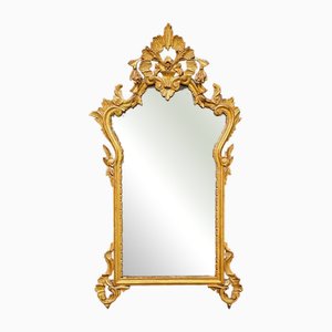 Vergoldeter Spiegel im Rokoko-Stil, 1940er
