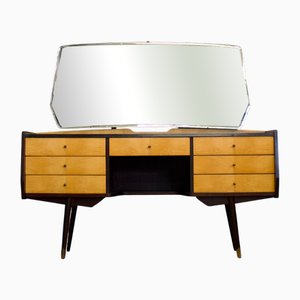 Mid-Century Satin Birch and Walnut Dressing Table from Times Furnishings, 1960s