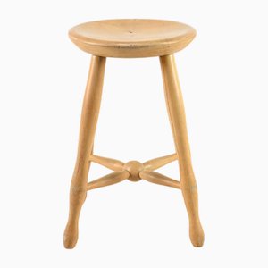 Dänischer Hocker aus Buche, 1960er