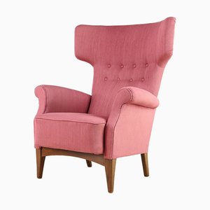 Poltrona modello FH 8023 Wingback di Fritz Hansen, Danimarca, anni '50