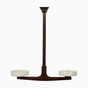 Mid-Century Wooden Chandelier, 1930s